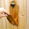 Farmhouse style easy clean beer opener, soda pop opener, man cave accessories, gift for him, wall mounted beer bottle opener, modern rustic home décor, vintage cast iron hardware, backyard BBQ tools for him, gift idea, handmade, rustic style décor