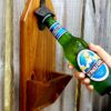 Farmhouse style easy clean beer opener, soda pop opener, man cave accessories, gift for him, wall mounted beer bottle opener, modern rustic home décor, vintage cast iron hardware, backyard BBQ tools for him, gift idea, handmade, rustic style décor