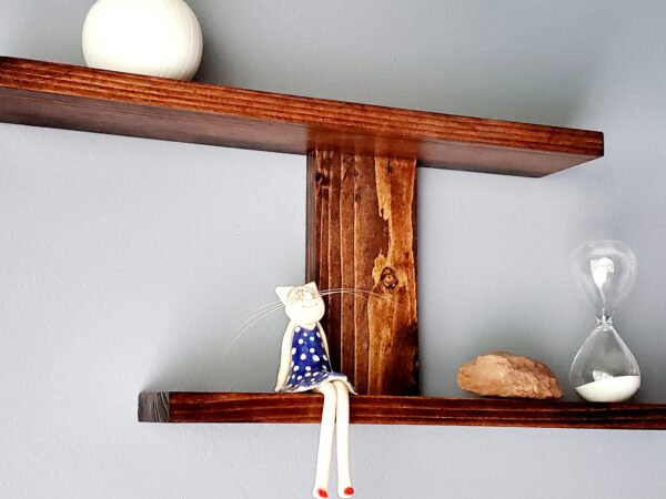 Farm House rustic wood shelf