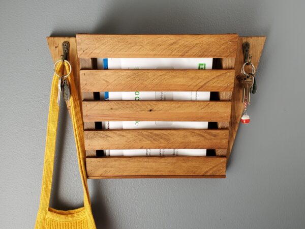 Entryway Mail Key Organizer, Modern Rustic Mail Holder, Entry door décor, Handmade Key Shelf, Wall-mounted letter wooden rack, mud room mail shelf, handmade home functional décor, wall mounted wood shelf, key hooks hangers, sunglasses display, housewarming gift