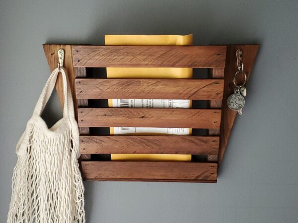 Entryway Mail Key Organizer, Modern Rustic Mail Holder, Entry door décor, Handmade Key Shelf, Wall-mounted letter wooden rack, mud room mail shelf, handmade home functional décor, wall mounted wood shelf, key hooks hangers, sunglasses display, housewarming gift