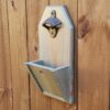 Farmhouse style easy clean beer opener, soda pop opener, man cave accessories, gift for him, wall mounted beer bottle opener, modern rustic home décor, vintage cast iron hardware, backyard BBQ tools for him, gift idea, handmade, rustic style décor