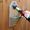 Farmhouse style easy clean beer opener, soda pop opener, man cave accessories, gift for him, wall mounted beer bottle opener, modern rustic home décor, vintage cast iron hardware, backyard BBQ tools for him, gift idea, handmade, rustic style décor