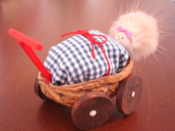 Walnut Carriage With Baby - Image 30