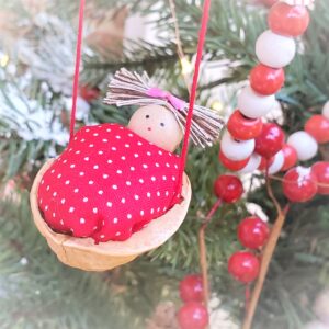 Walnut Babies Christmas Ornaments